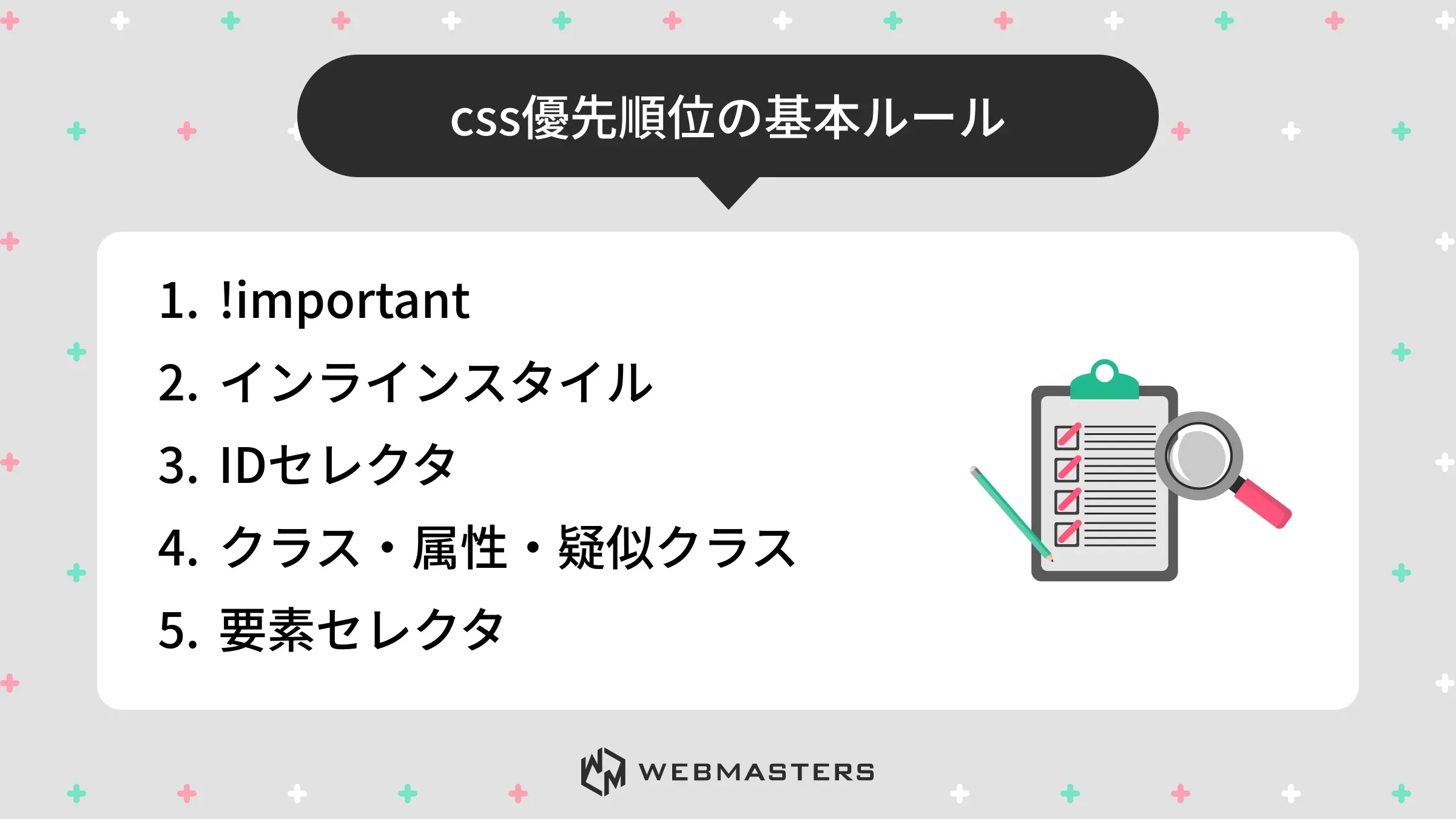 css優先順位の基本ルール